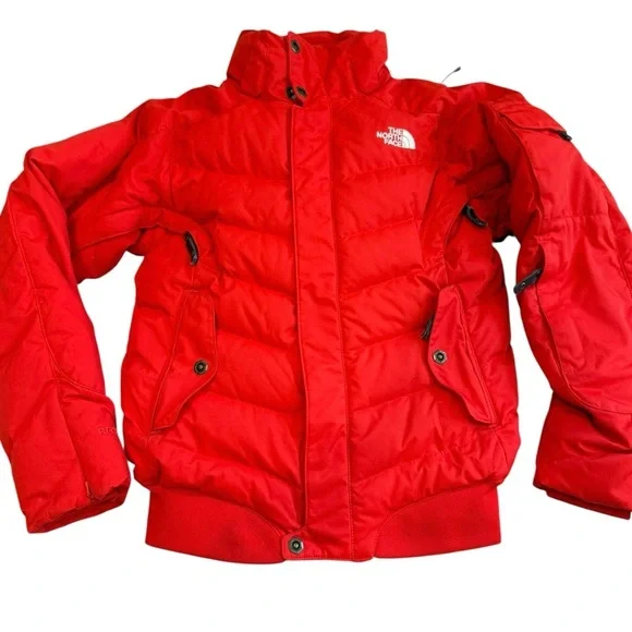 Vintage The North Face Gotham Jacket Women’s XS Red Puffer Argyle Y2K Snow Bunny - Picture 5 of 9